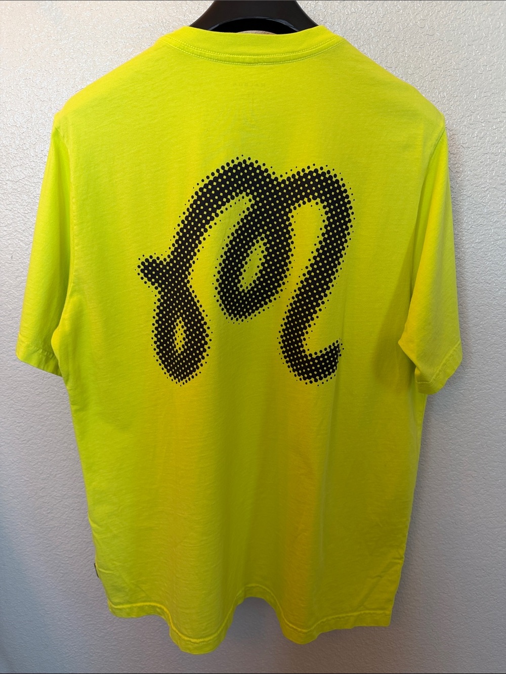 Malbon Golf Men's Neon Yellow Crew Neck T-Shirt - Picture 4 of 4